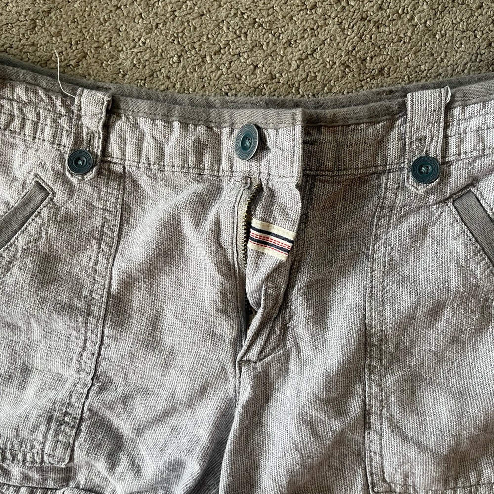 Pilcro & the Letterpress Gray Linen Shorts size 6 - Picture 7 of 7